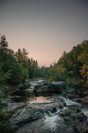 Sunset on Cold River