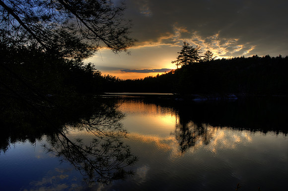 Sunset on Rock Pond