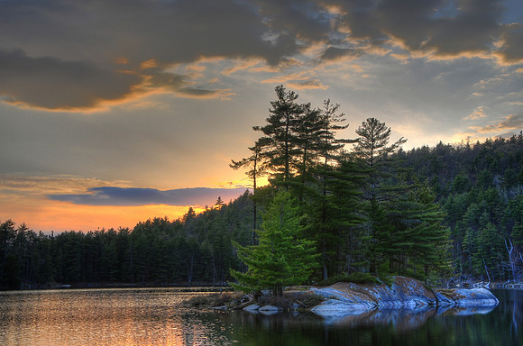 Rock Pond Sunset